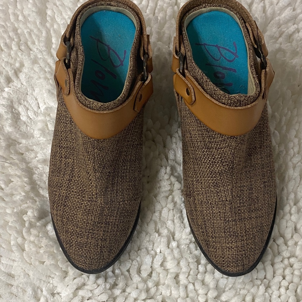Blowfish Brown and Tan Ankle Booties